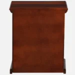 Caldrew Solid Wood Nightstand in Vanilla Bark Natural Finish with Drawer - Image 4
