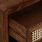 Osvren Solid Wood Nightstand in Bark Amber Finish with Drawer - Image 8
