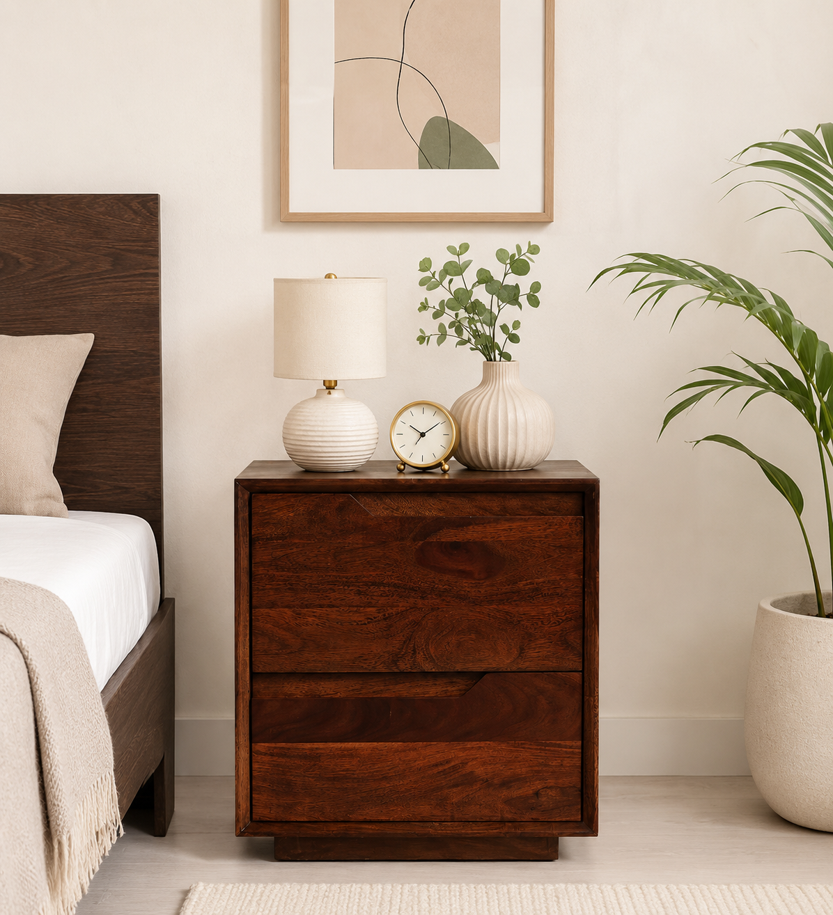 classic-wood-1-18.webp Zovren Solid Wood Bedside Table in Dusty Ember Natural Finish - Image 1