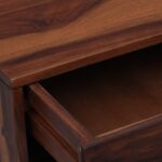 Weldyn Solid Teak Nightstand in Dusk Amber Finish with Shelf - Image 7