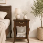 Kunaro Solid Sheesham Wood Bedside Table