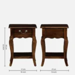 Kunaro Solid Sheesham Wood Bedside Table - Image 6