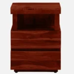 Gelnora Solid Sheesham Wood Bedside Table with Drawer - Image 7