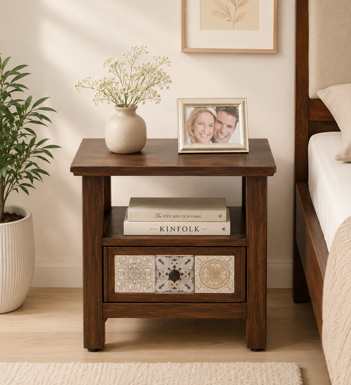 Ferovik-Handcrafted-Sheesham-Wood-Nightstand-classic-wood-1.png Ferovik Handcrafted Sheesham Wood Nightstand - Image 1