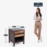 Ravique Modern Wooden Bedside Table for Stylish Interiors - Image 3