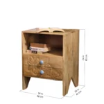 Borvella Premium Sheesham Wood Nightstand for Home Interiors - Image 4