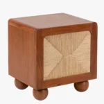 Frventis Luxury Wooden Side Table for Bedroom Decor - Image 4