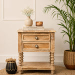 Holtrenza Premium Wooden Side Cabinet for Contemporary Bedrooms