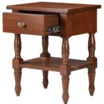 Mrvento Luxury Sheesham Wood Bedside Table with Storage Drawer - Image 2