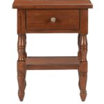 Mrvento Luxury Sheesham Wood Bedside Table with Storage Drawer - Image 5