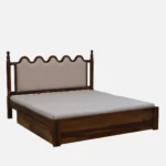Morlenza Elegant Wooden Platform Bed in Honey Oak Finish - Image 3