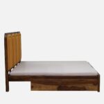 Nraftello Handmade Sheesham Wood Bedroom Bed for Modern Homes - Image 7