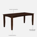 Fstario Classic Sheesham Wood 8 Seater Dining Table with Bench & Chairs - Image 6