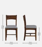 Fstario Classic Sheesham Wood 8 Seater Dining Table with Bench & Chairs - Image 8