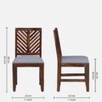 Korvyn Rustic Solid Sheesham Wood Dining Set for 8 People - Image 10
