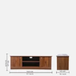 Grovemill Engineered Wood TV Console in Heat Resistant Warm Chestnut Finish - Image 8