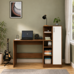 Dna Writing Table In Noce Lyon & White Finish