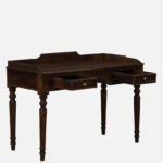Shok Sheesham Wood Writing Table In Provincial Teak Finish - Image 4