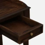 Shok Sheesham Wood Writing Table In Provincial Teak Finish - Image 9