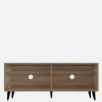 Terraa Handmade Acacia Wood Entertainment Console In Natural Stone Finish - Image 4