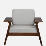 Alden Contemporary Fabric Upholstered 1 Seater Sofa Chair for Living Room - Image 6