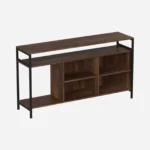Linova Particle Board Wall Mounted TV Unit with Floating Shelves in White Gloss - Image 6