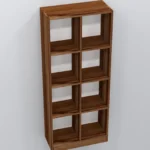 Stambh Solid Sheesham Wood Book Rack in Teak Brown Finish - Image 4