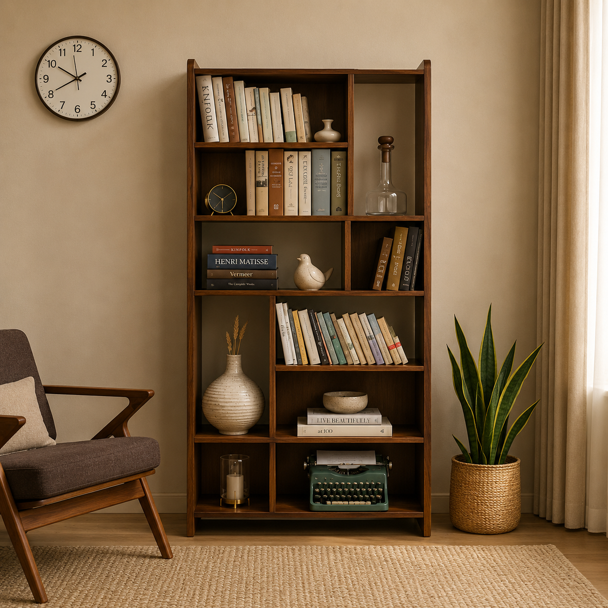 Elara-Sheesham-Wood-Bookshelf-classicwood-1.png Elara Sheesham Wood Bookshelf - Image 1