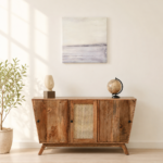 Prisha Sheesham Wood Multipurpose Storage Cabinet In Honey Finish