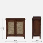 Elara Sheesham Wood Storage Cabinet in Walnut Finish - Image 6
