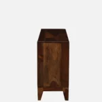 Verona Solid Sheesham Wood Cabinet with Shelves in Honey Oak Finish - Image 6