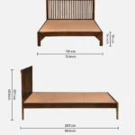 Pransh King Size Wooden Bed In Provincial Teak Finish - Image 5