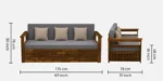 Rosella Elegant Sofa Cum Bed With Comfortable Seating - Image 12