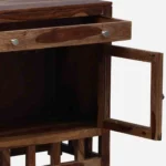 Modern Wooden Crockery Unit with Storage - Image 7