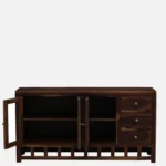 Traditional Sheesham Wood Crockery Unit - Image 8