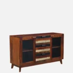 Wooden Crockery Cabinet with Shelves - Image 5