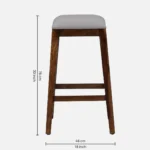 Westford Sheesham Wood Bar Table Set with 2 Chairs - Image 3