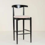 Axton Solid Wood Bar Chairs in Honey Finish (Set of 2) - Image 3