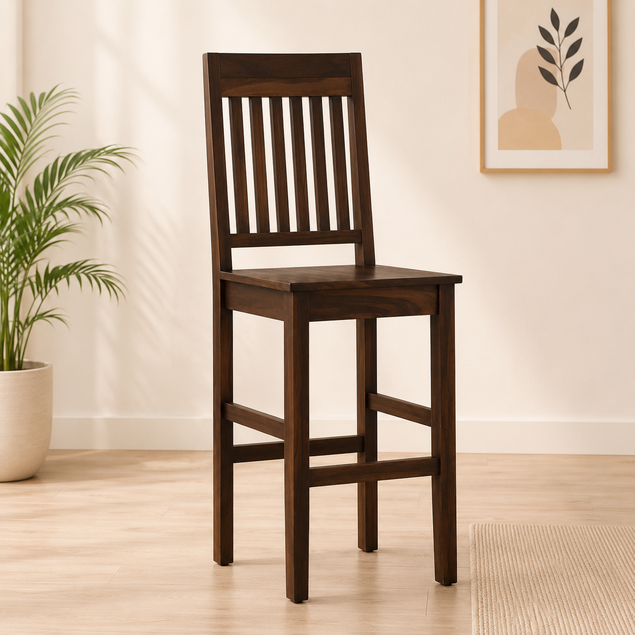 Oarvix-Wooden-Bar-Stools-in-Natural-Honey-Finish-Set-of-2-classic-wood-1.png Oarvix Wooden Bar Stools in Natural Honey Finish (Set of 2) - Image 1