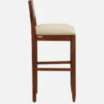 Iorvik Wooden Bar Chairs in Premium Teak Finish (Set of 2) - Image 5