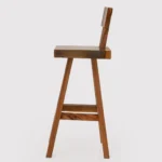 Elara Solid Wood Bar Stool in Walnut Finish - Image 8