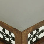 Briston Wooden Bar Stool with Backrest in Honey Finish - Image 7