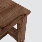 Sheesham wood computer study table with storage cabinet - Image 4