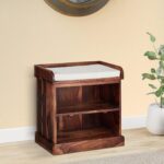 Wooden Galaxy Wood Shoe Storage Bench with 2 Tier (Style 10)