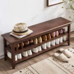 Wooden Galaxy Wood Shoe Storage Bench with 3 Tier (Style 01)