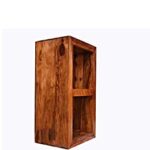Wooden Galaxy Solid Sheesham Wood Bookshelf with Open Storage Shelves - Image 3