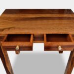 Wooden Galaxy Rosewood Study Desk with 2 Drawer – Brown Finish - Image 5