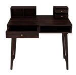 Wooden Galaxy Rosewood Study Desk with 3 Drawer – Brown Finish - Image 4