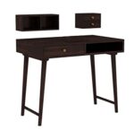 Wooden Galaxy Rosewood Study Desk with 3 Drawer – Brown Finish - Image 3