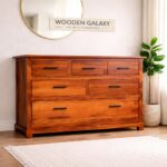 Wooden Galaxy Solid Sheesham Wood Chest of Drawers – Toy Honey Finish